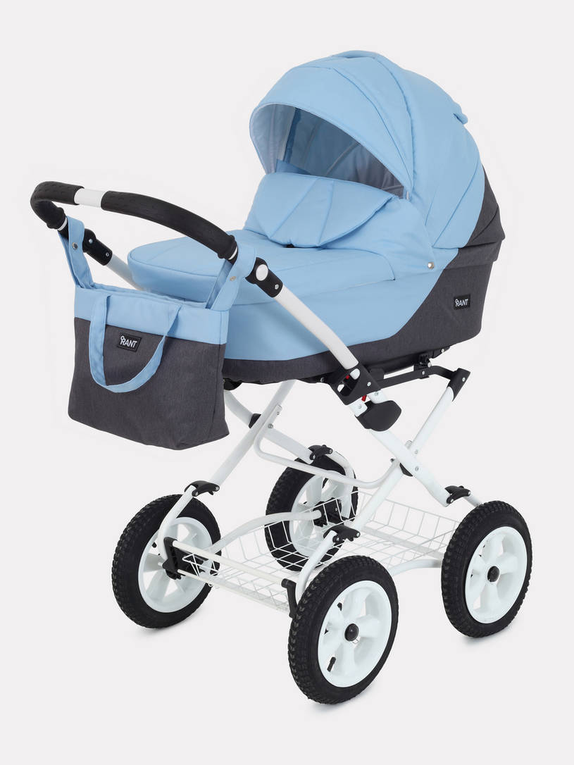 Коляска 2 в 1 Rant Siena Classic 12 серый-голубой