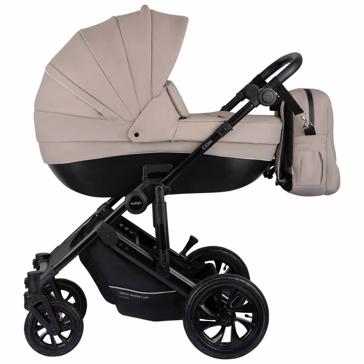 Коляска 2 в 1 Indigo Coin, Бежевый