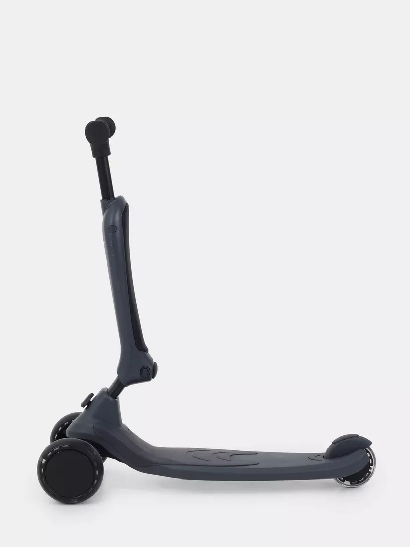 Беговел-самокат Rant Rider со светящимися колесами серый