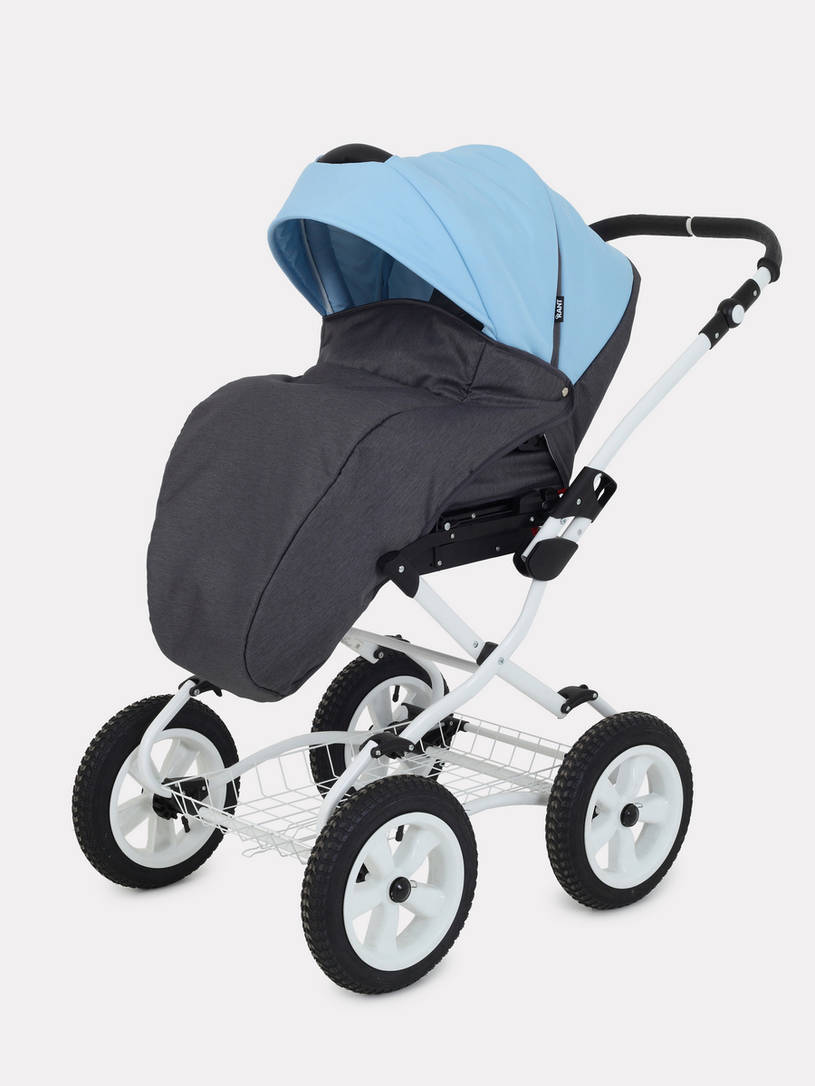Коляска 2 в 1 Rant Dream Classic 09 серый-голубой