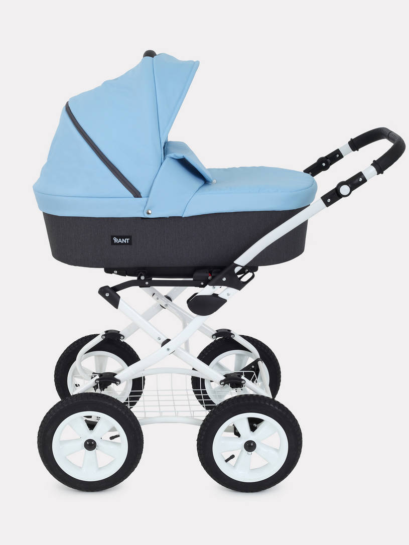 Коляска 2 в 1 Rant Dream Classic 09 серый-голубой