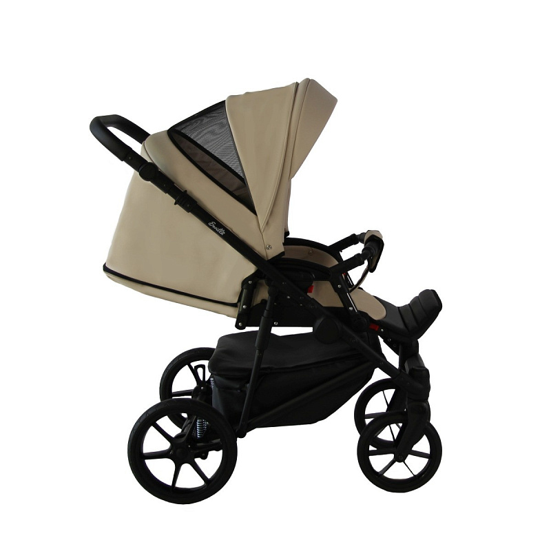 Детская коляска Sevillababy Tisso 2 в 1 светло-бежевый экокожа