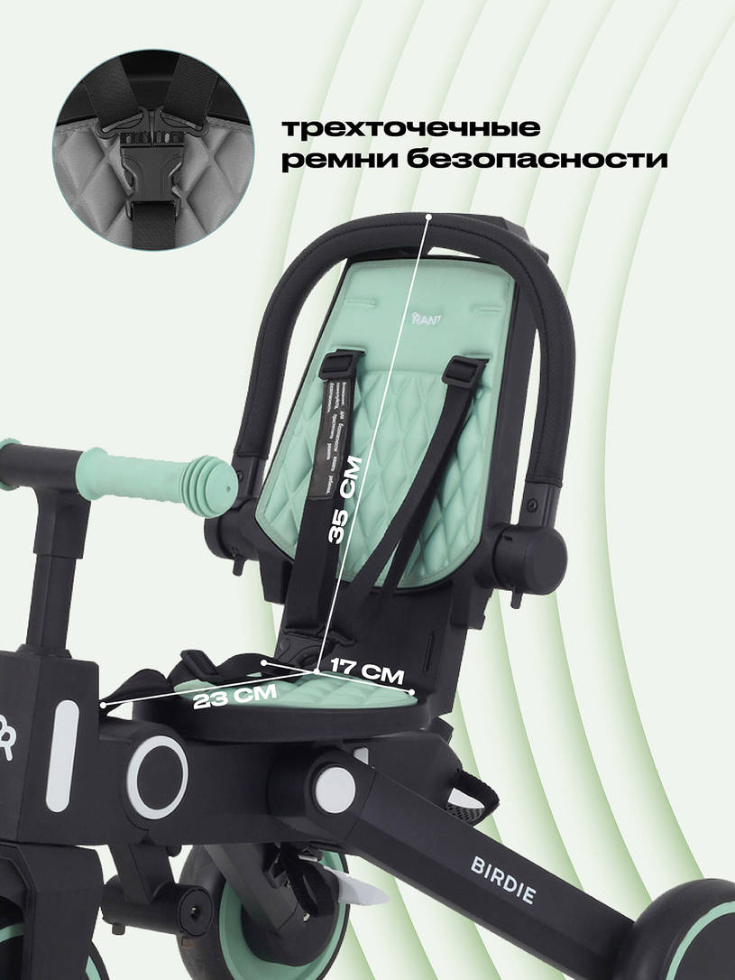 Велосипед 3-х колесный Rant Birdie Mint