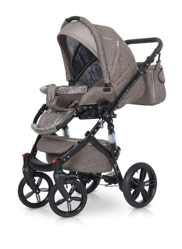 Коляска 3 в 1 Riko Bruno Natural 05 серый