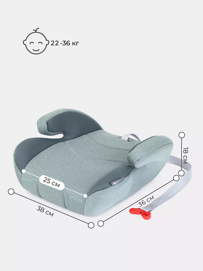 Автокресло-бустер Rant Point5 Active Line 2/3 (15-36 кг) Green