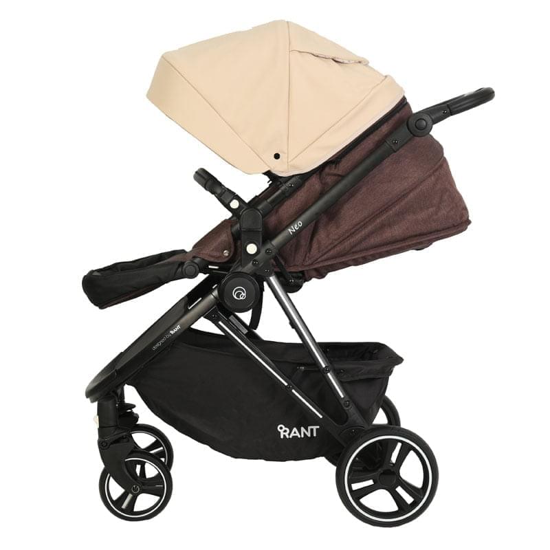 Коляска 2 в 1 Rant Neo коричнево-бежевый