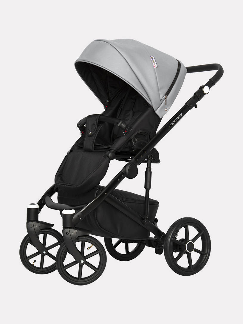 Коляска 2 в 1 Riko Basic Ozon 05 светло-серый