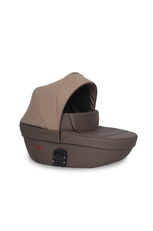 Коляска 3 в 1 Riko Basic Aicon 10 коричнево-бежевый