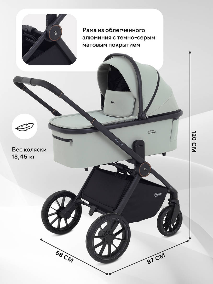 Коляска 2 в 1 Rant Falcon Neo Sage
