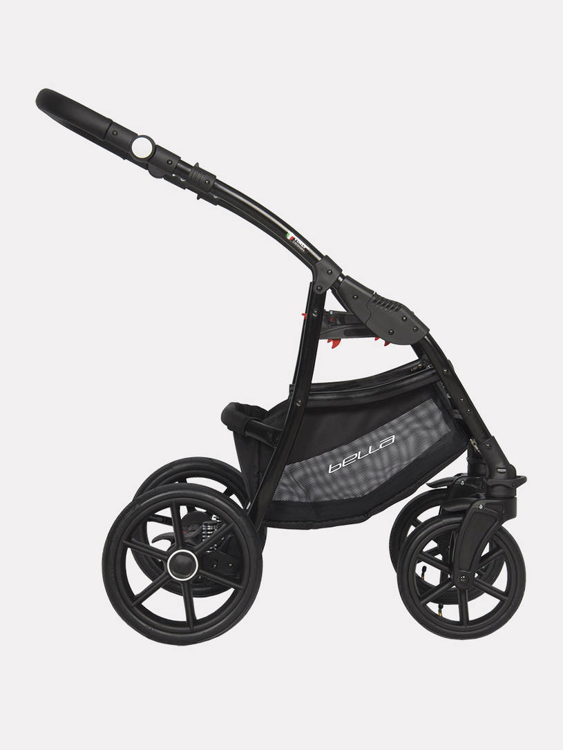 Коляска 3 в 1 Riko Basic Bella 03 серый-малахит