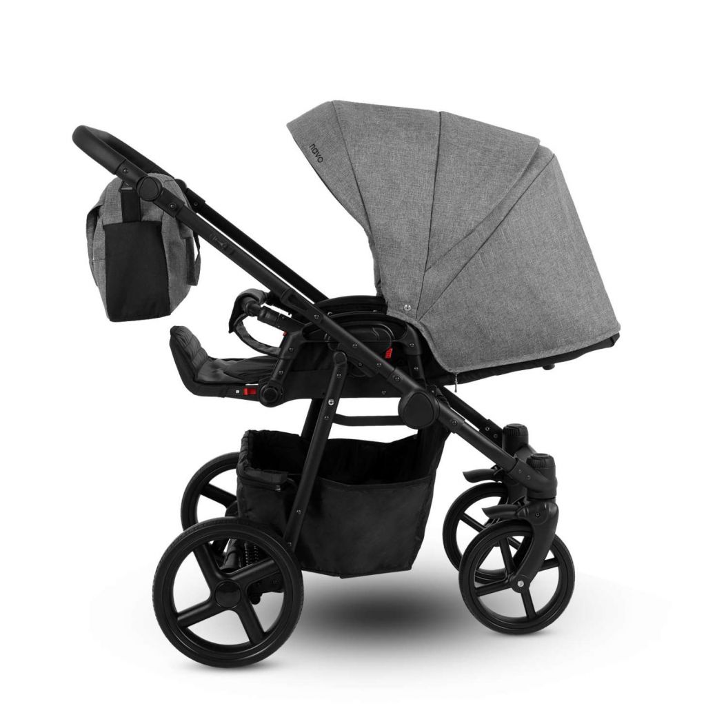 Коляска 2 в 1 Camarelo Navo, Темно-серый меланж