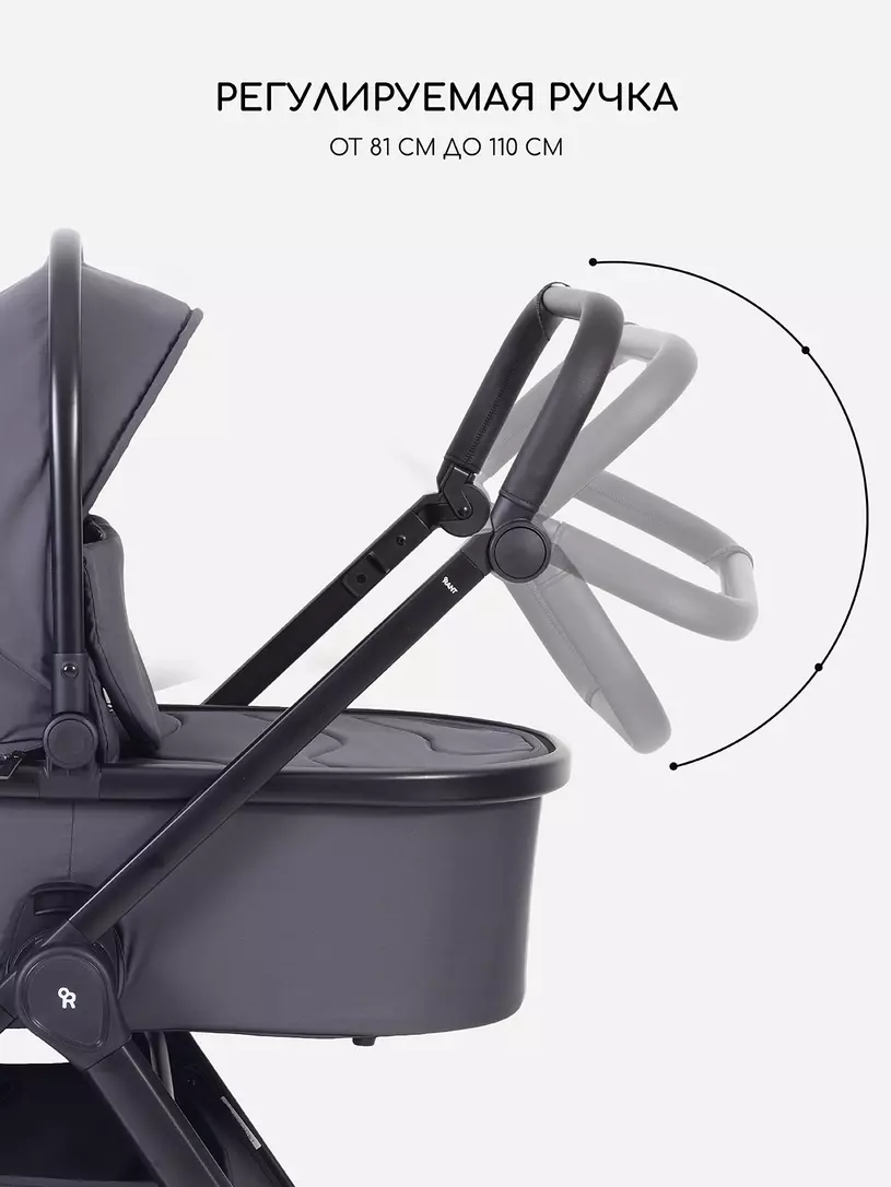 Коляска 2 в 1 Rant Basic Wave Graphite
