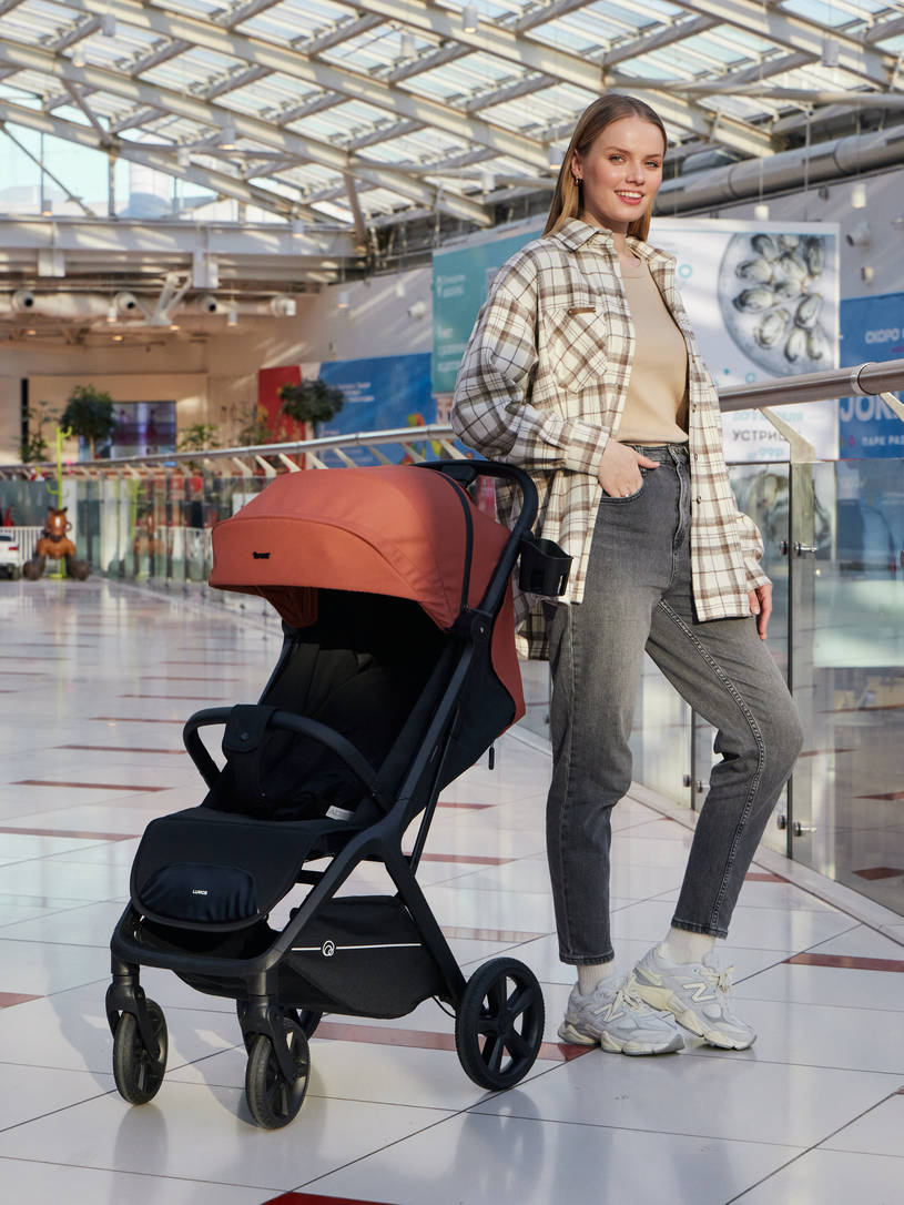 Коляска прогулочная Rant Lumos Maroon brown