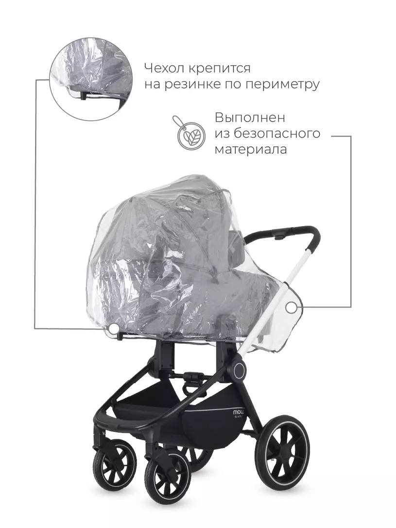 Дождевик / чехол на люльку (классика) ПВХ