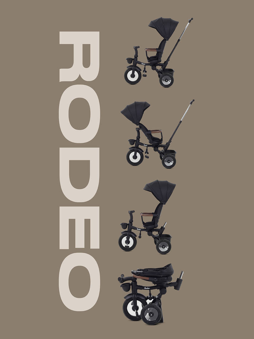 Велосипед 3-х колесный Mowbaby Rodeo Black