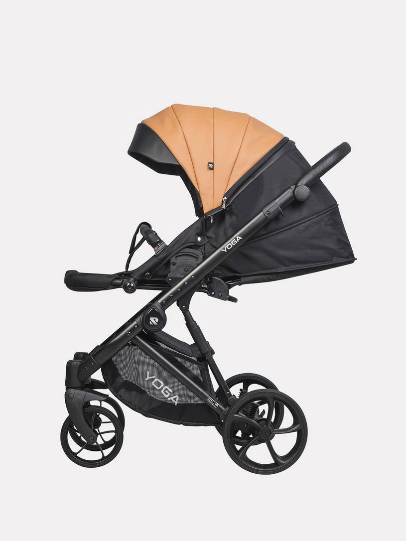 Коляска 3 в 1 Riko Basic Yoga Ecco 13 Caramel, Бежевый