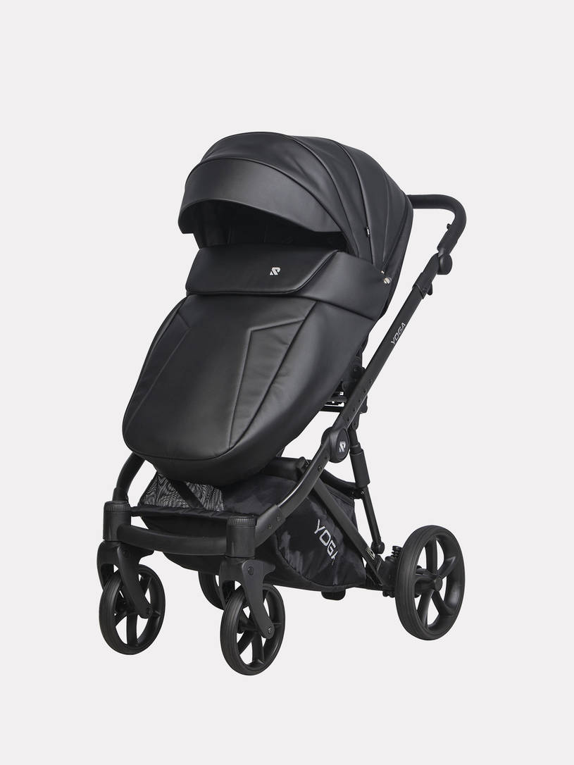 Коляска 3 в 1 Riko Basic Yoga Ecco 12 Black, Черный