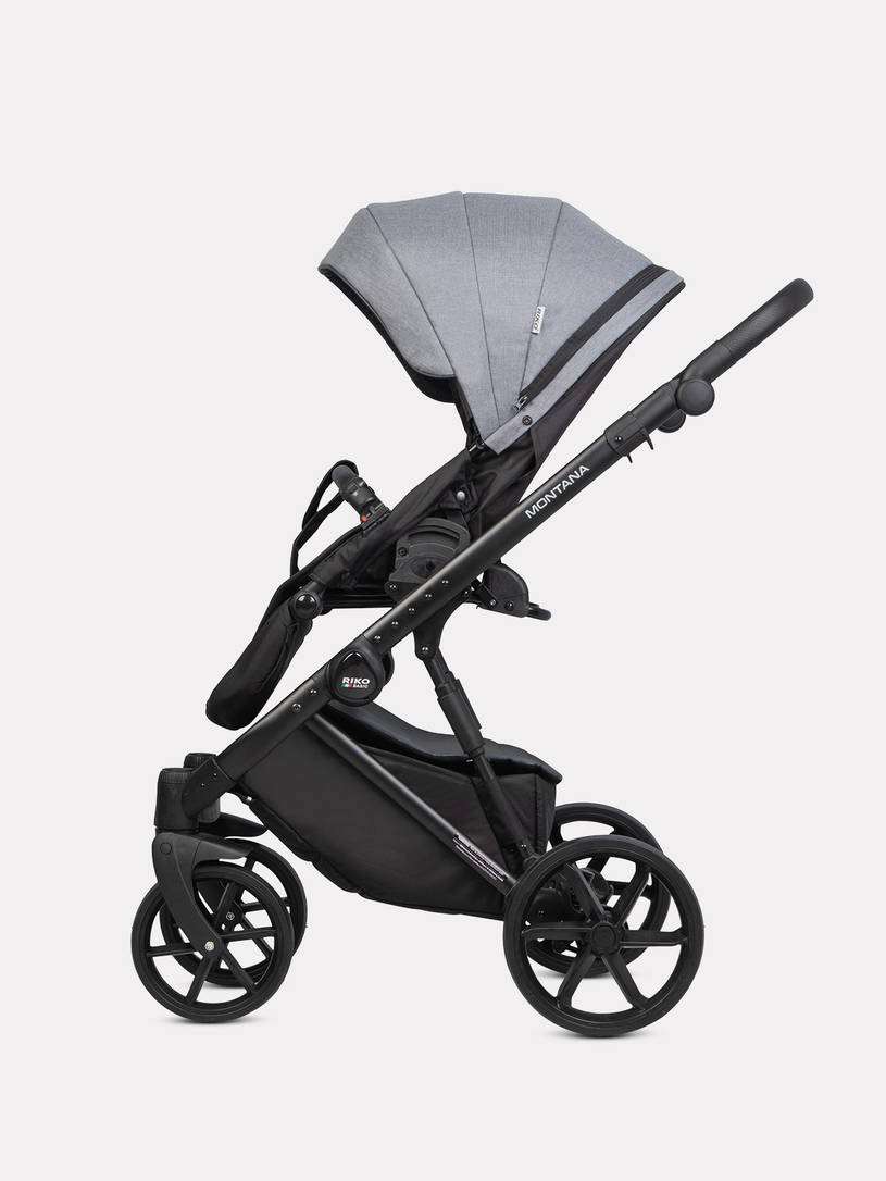 Коляска 2 в 1 Riko Basic Montana Plus 40 Graphite