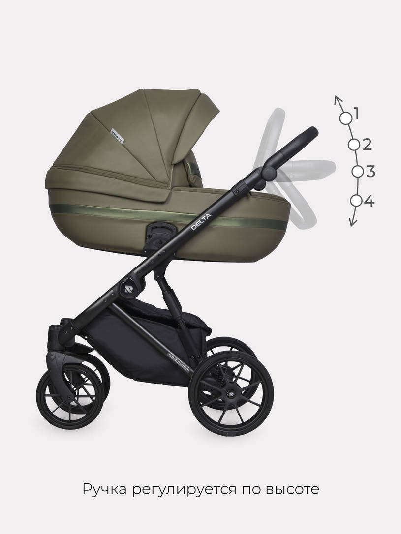 Коляска 2 в 1 RIKO BASIC DELTA ECCO 13 Olive