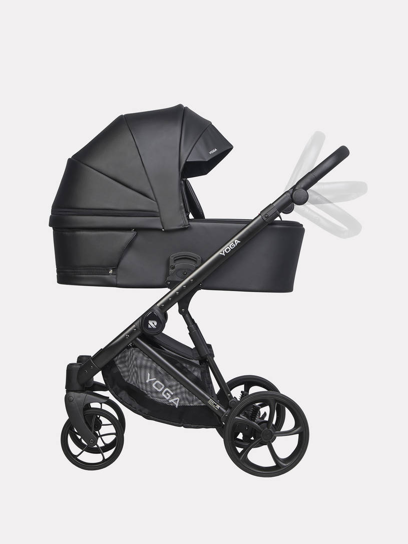 Коляска 2 в 1 Riko Basic Yoga Ecco 12 Black