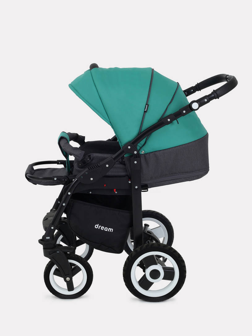 Коляска 3 в 1 Rant Dream 08 серый-темно-зеленый