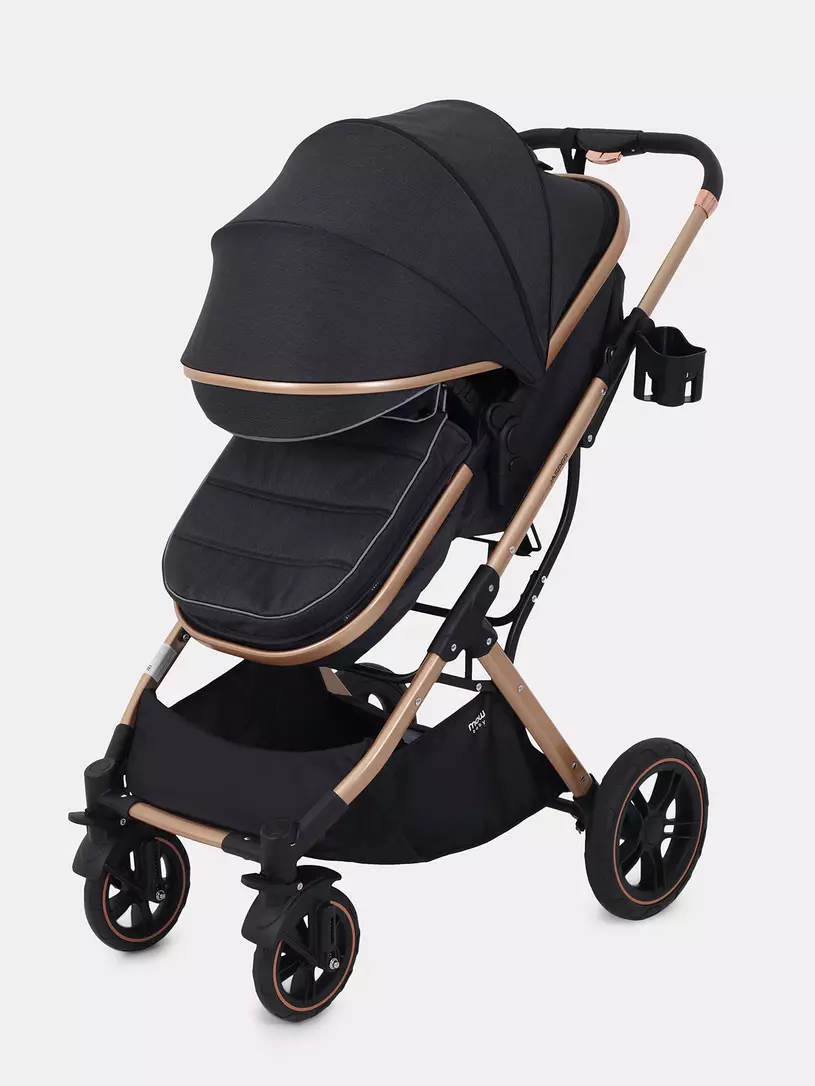 Коляска-трансформер 3 в 1 Mowbaby Jasper Gold black