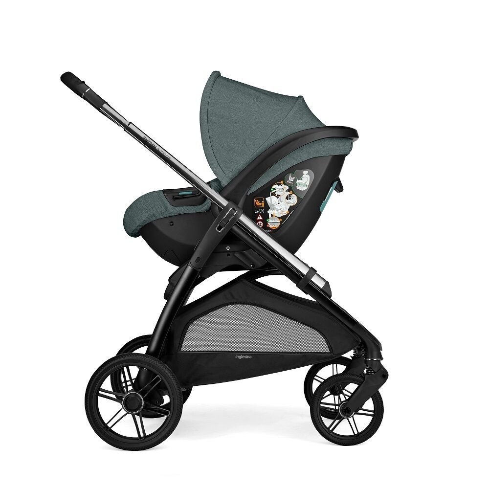 Коляска 3 в 1 Inglesina Aptica New 2025 + Автокресло Inglesina Darwin i-Size (0-13 кг), Emerald Green (Зеленый)