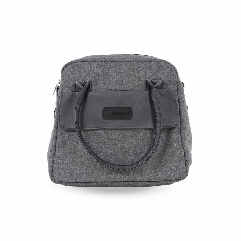 Коляска 2 в 1 Camarelo Ollio, Серый / Темно-серая эко-кожа (08)