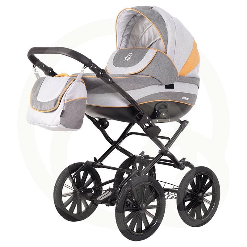 Коляска 2 в 1 Rant Fabio Classic 04 серо-желтый