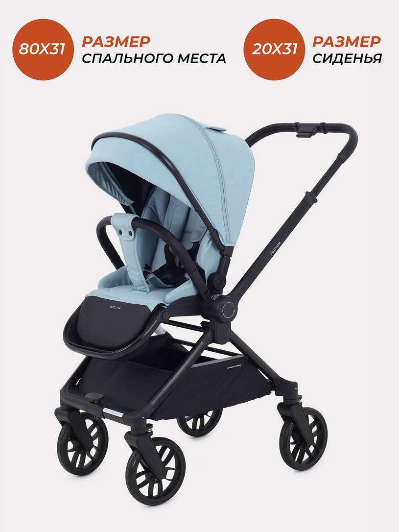 Коляска 2 в 1 Rant Vector Blue