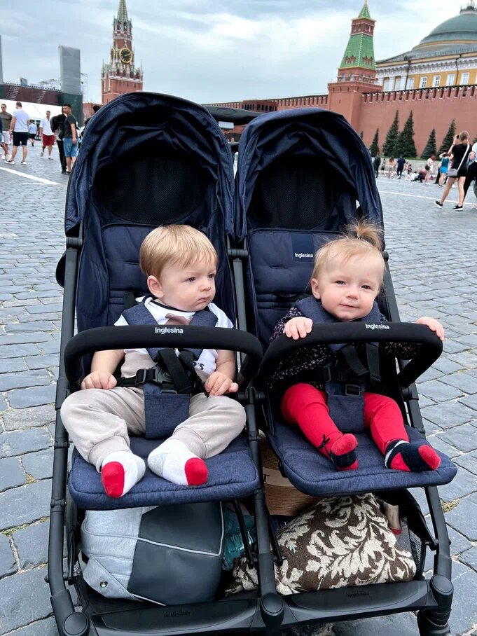 Прогулочная коляска Inglesina Twin Sketch , Black Navy