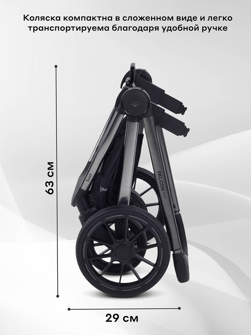 Коляска 2 в 1 Rant Falcon Therm Graphite