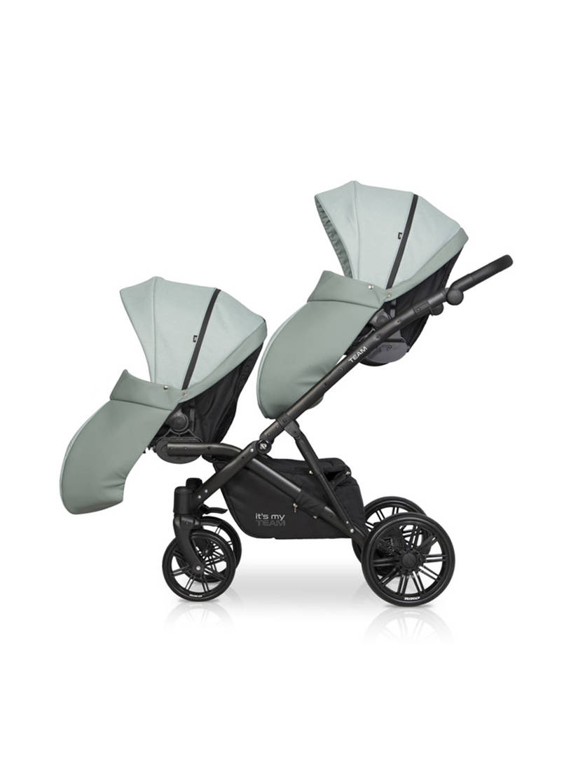 Коляска для двойни 2 в 1 Riko Team 2020 мятный