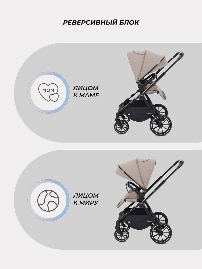 Коляска 2 в 1 Rant Moss 2025 Coffee