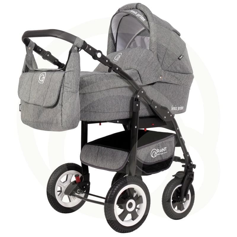 Коляска 2 в 1 Rant Fenix Prime 02 серый джинс