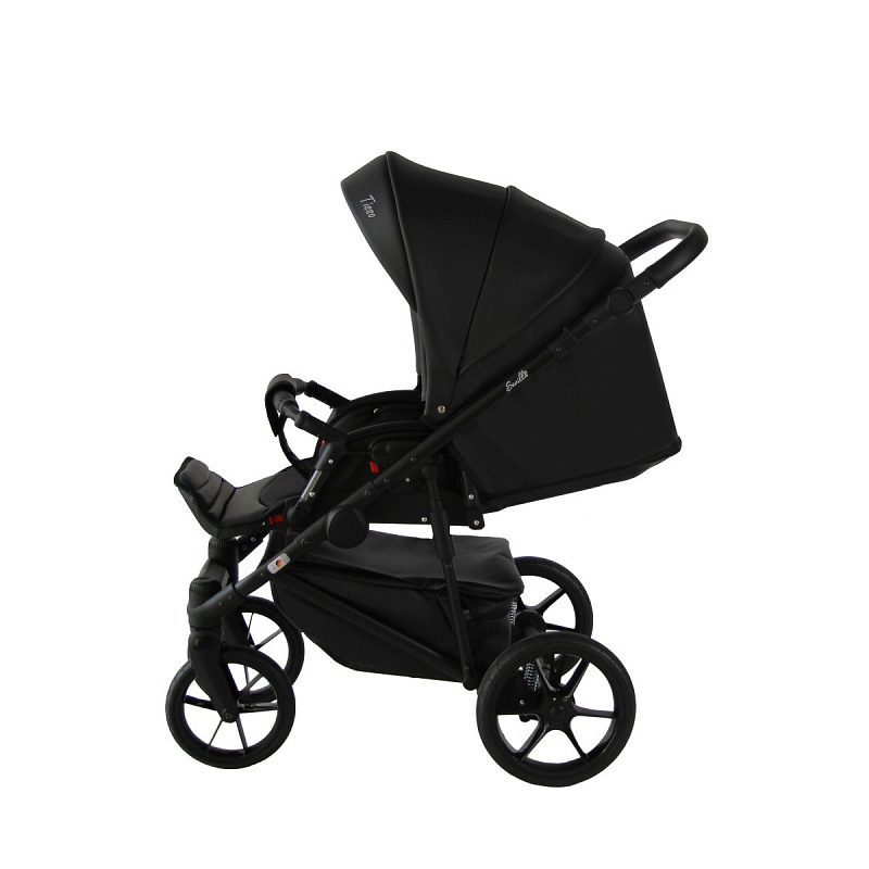 Детская коляска Sevillababy Tisso 2 в 1 черный экокожа