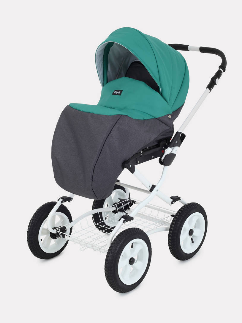 Коляска 2 в 1 Rant Siena Classic 11 серый-темно-зеленый
