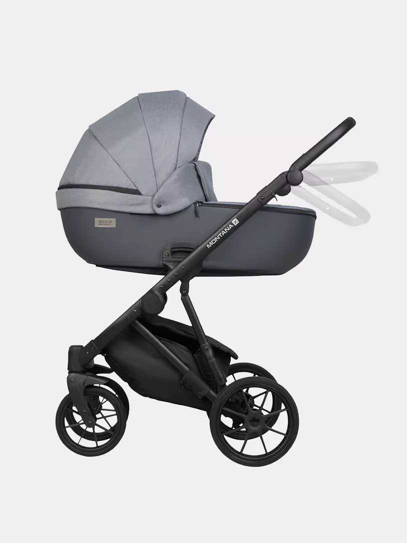 Коляска 3 в 1 Riko Basic Montana X Plus 40 Graphite