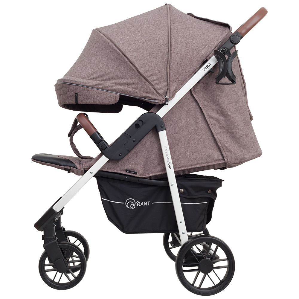 Коляска прогулочная Rant Vega Trends Lines brown (2021). Цвет: Коричневый