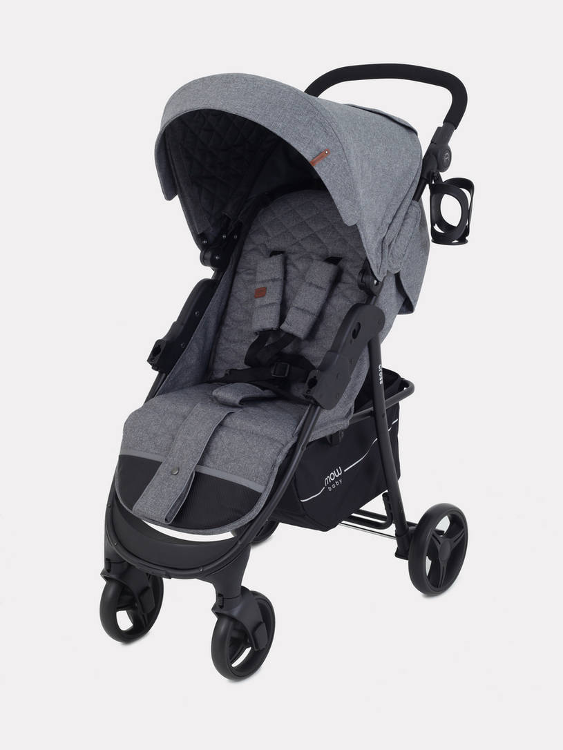 Коляска прогулочная Mowbaby Cross Gold Grey