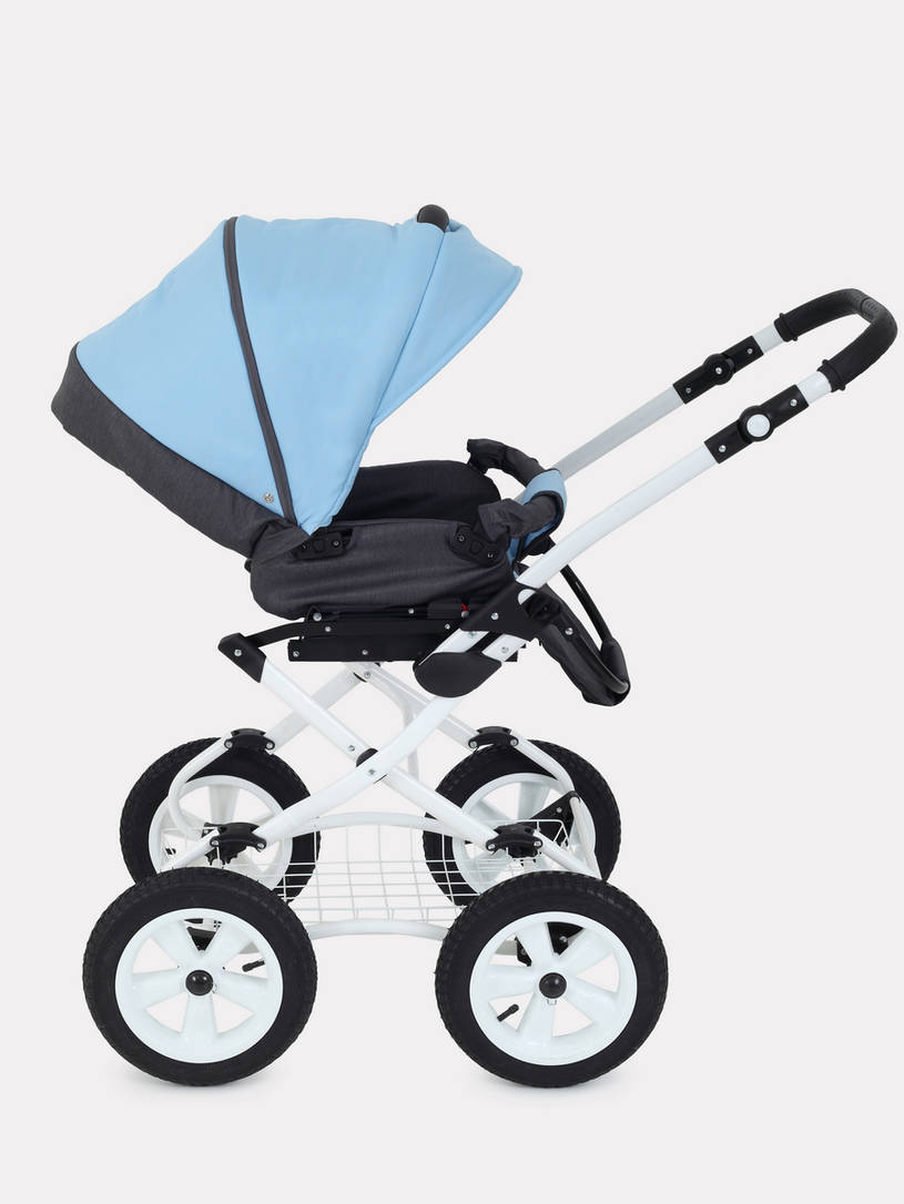 Коляска 2 в 1 Rant Dream Classic 09 серый-голубой