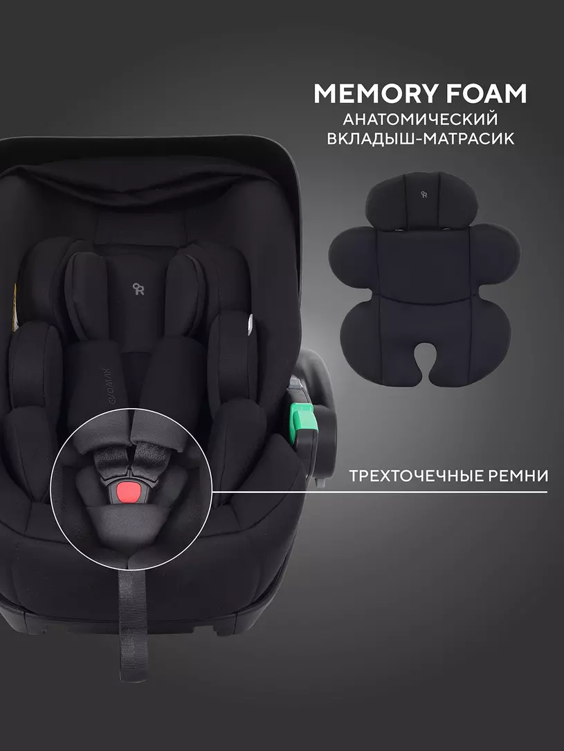 Автокресло Rant Evomax (40-87см) Black