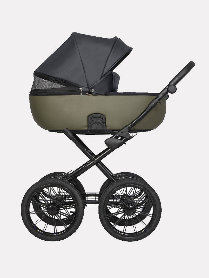 Коляска 2 в 1 Riko Basic Ozon Prestige 02 оливковый