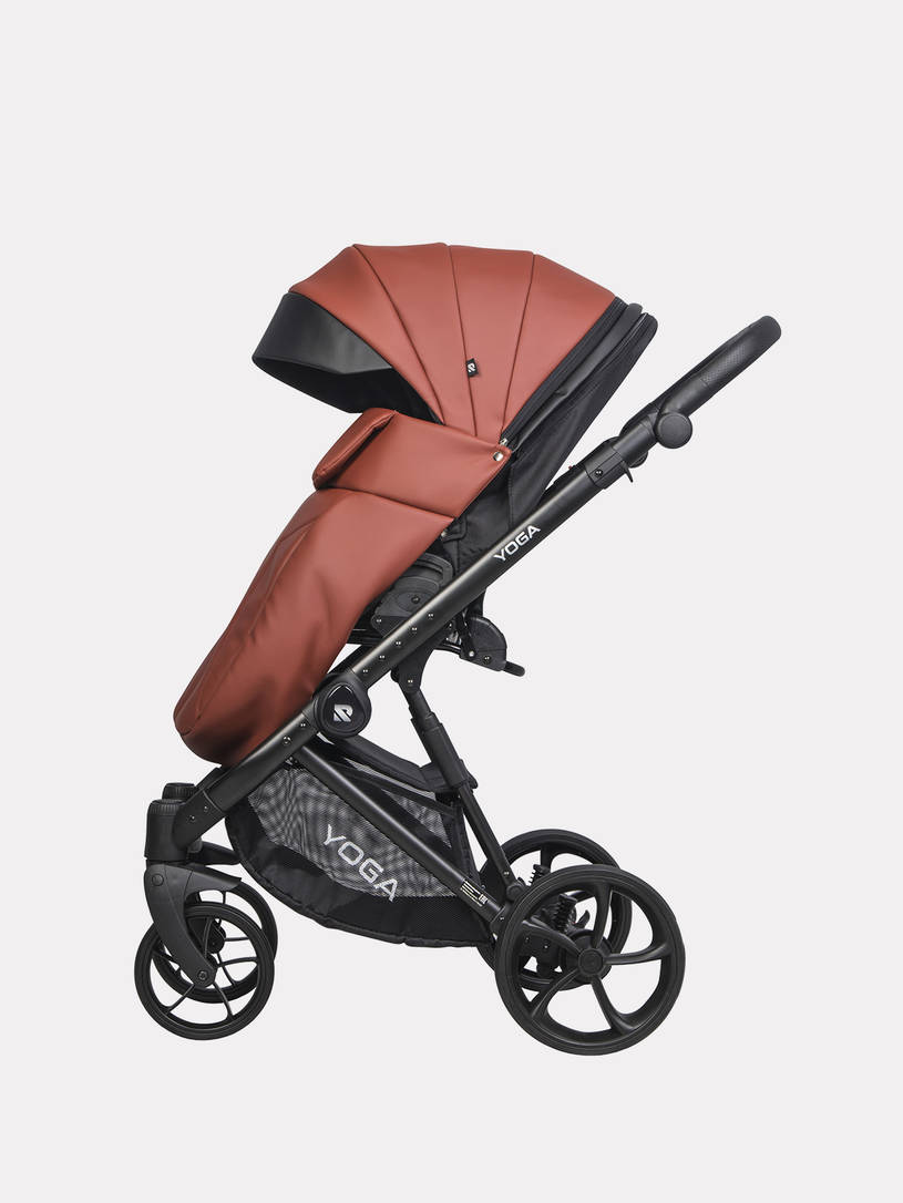 Коляска 2 в 1 Riko Basic Yoga Ecco 14 Maroon