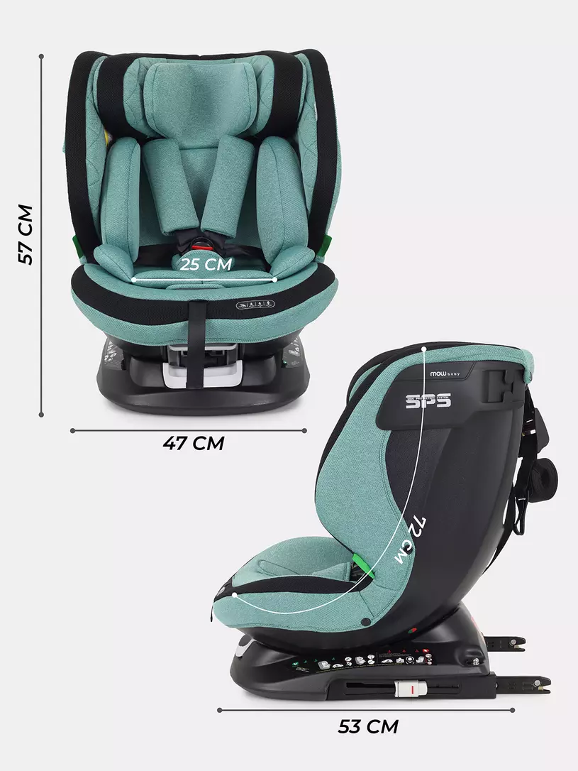 Автокресло Mowbaby Motion isofix (40-150 см) Green