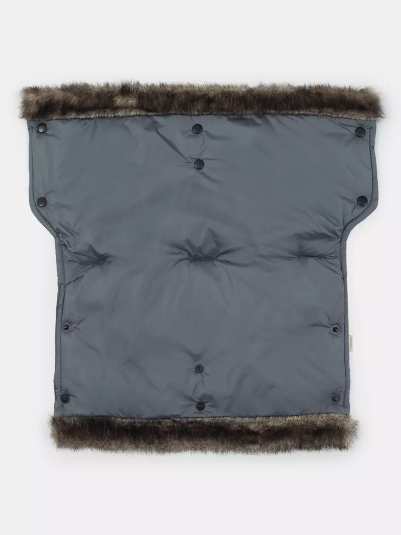 Муфта для рук на коляску Топотушки Престиж серый