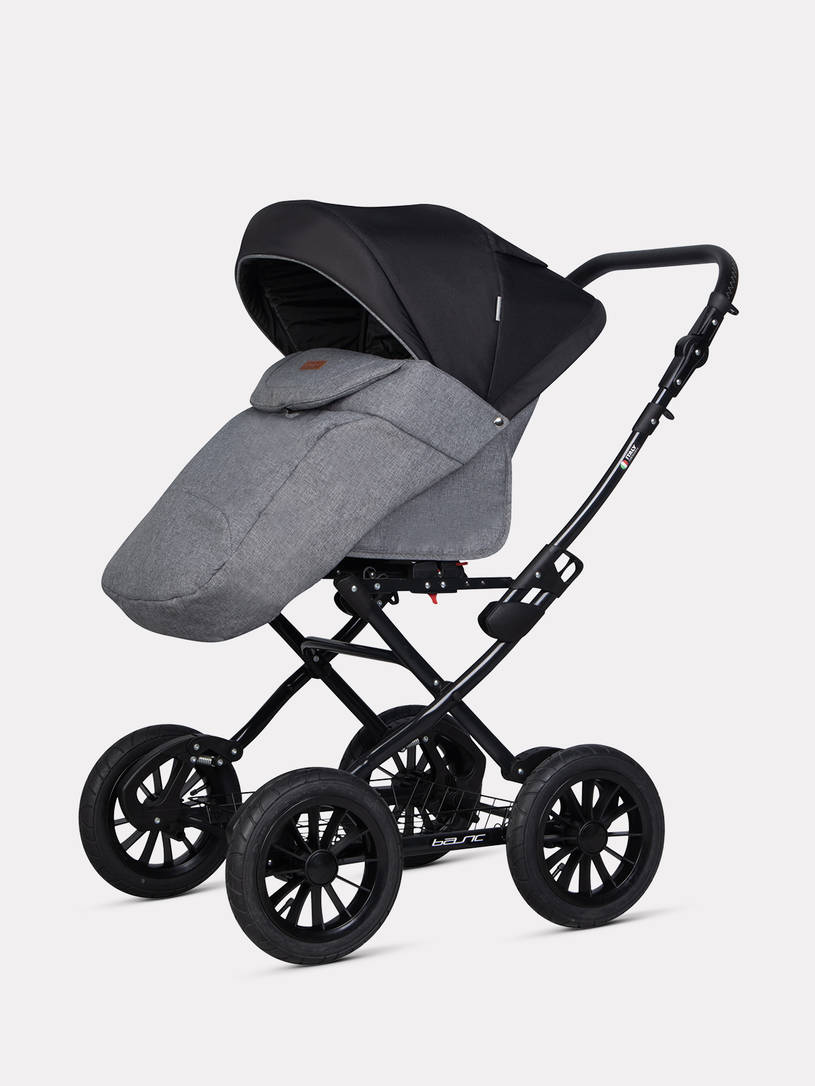 Коляска 2 в 1 Riko Basic Bella Lux Classic 2025 01 темно-серый