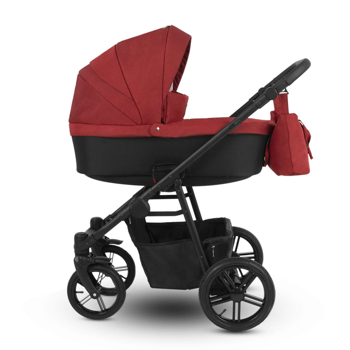Коляска Camarelo Picco 3 в 1 красный меланж