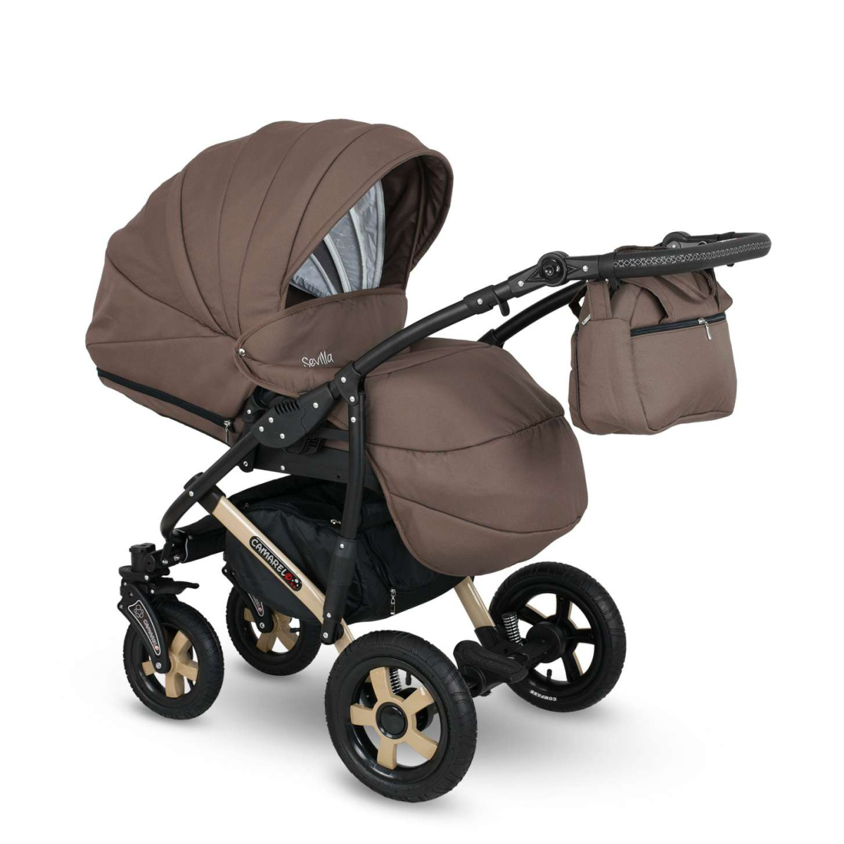 Коляска Camarelo Sevilla WXSE 3 в 1 коричневый