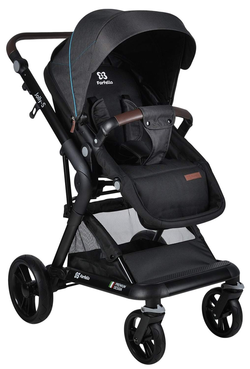 Коляска модульная 2 в 1 Farfello Jolly-S (J-88 серый)